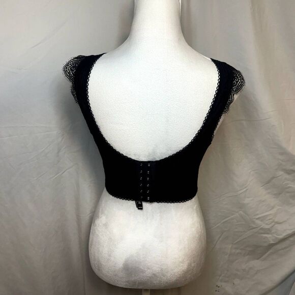 Victoria Secret Black Lace Floral Bra Womens Designer - Picture 6 of 8